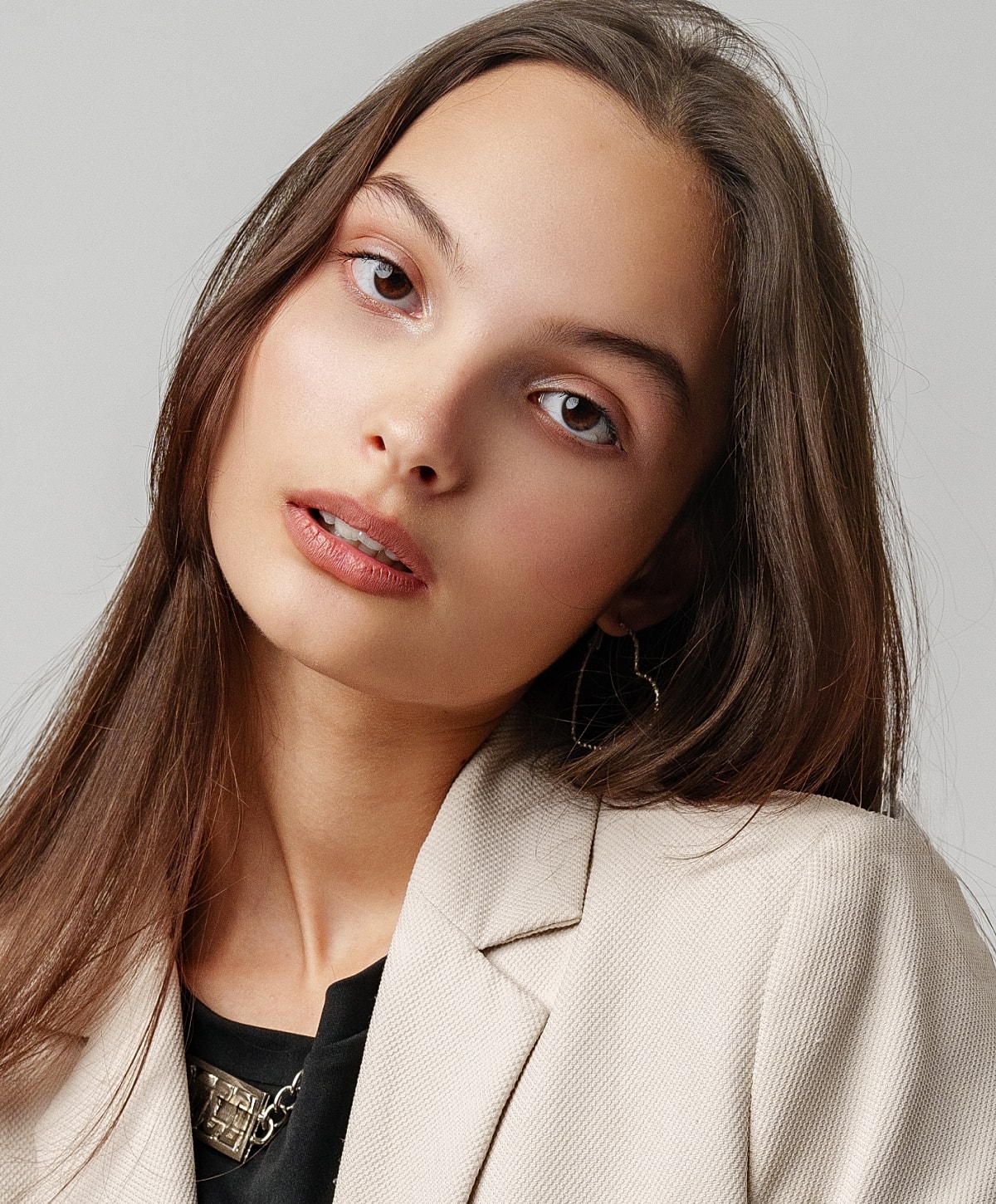 Portrait of a woman in a blazer.
